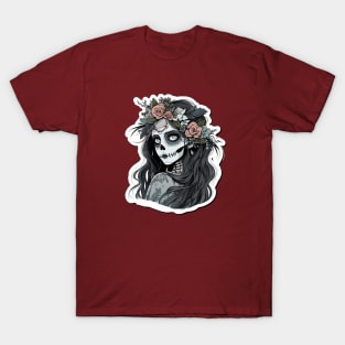 Dia de los Muertos Zombie Girl T-Shirt